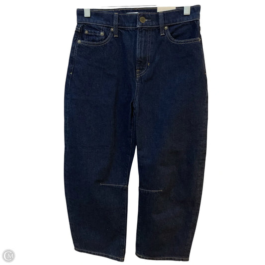 Jeans Wide Leg By Banana Republic In Blue Denim, Size: 0p