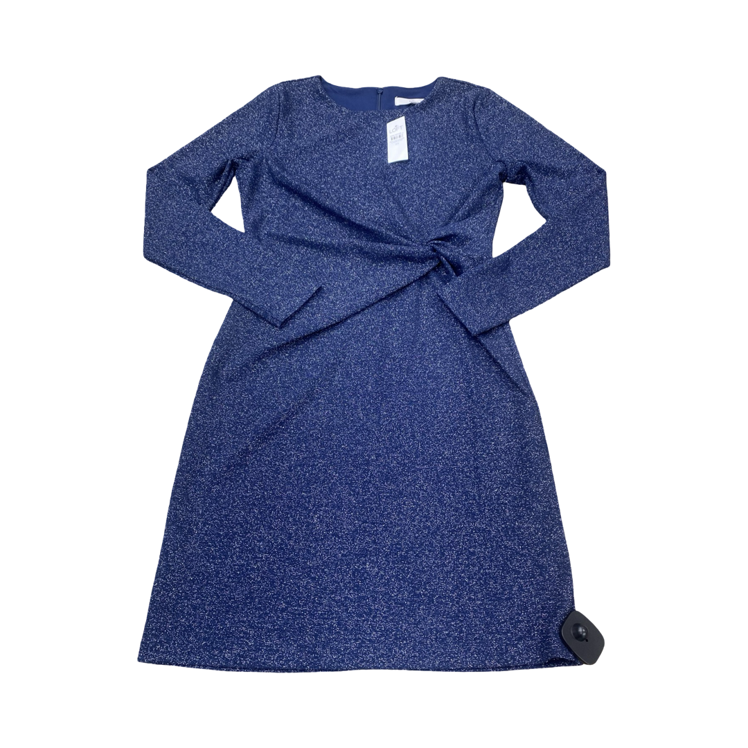 Dress Party Midi By Loft In Blue, Size:Xs