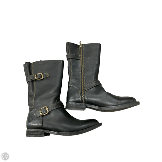 Boots Mid-calf Flats By Born In Black, Size: 8.5