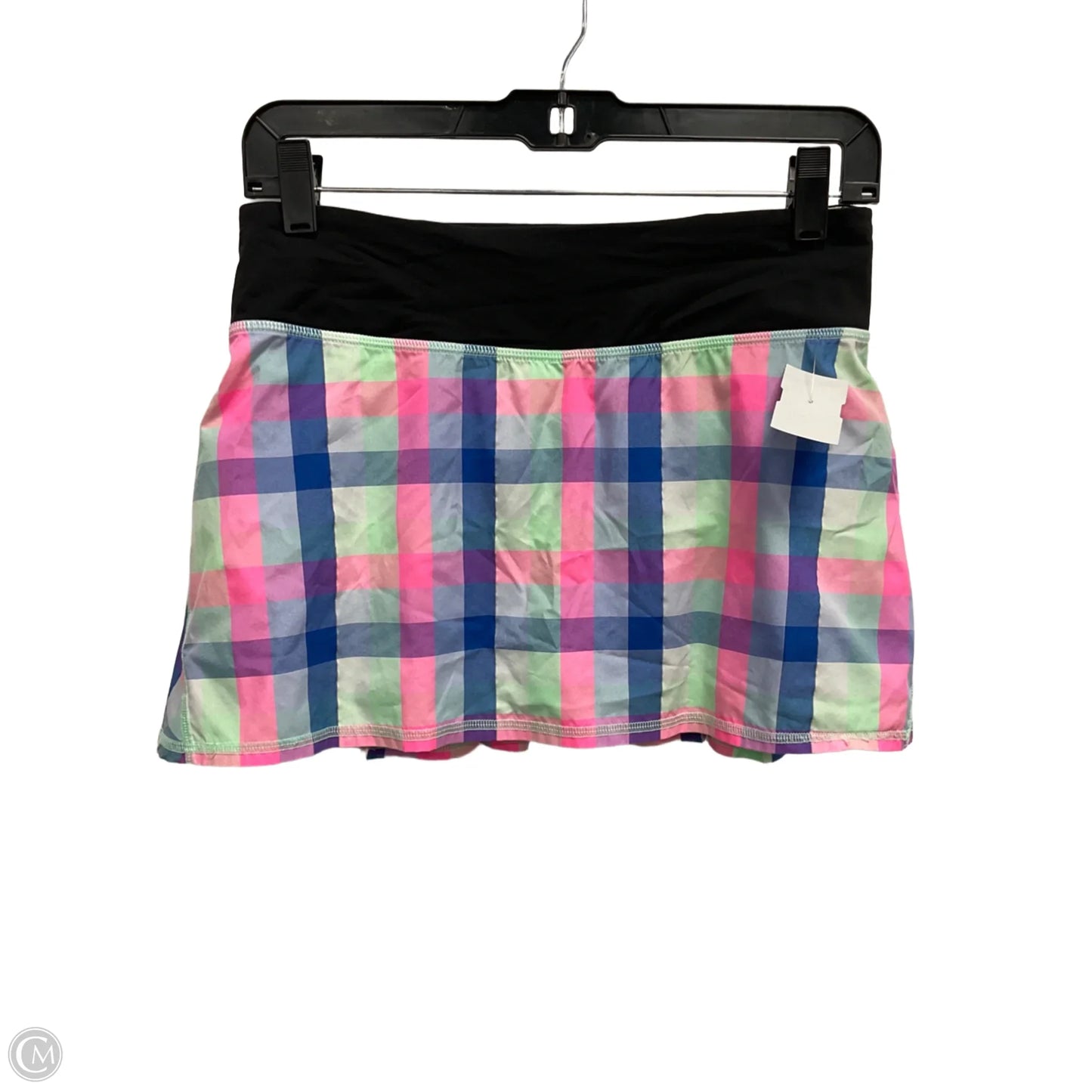 Athletic Skort By Lululemon In Checkered Pattern, Size: S