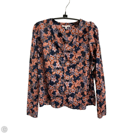 Blouse Long Sleeve By Sundry In Floral Print, Size: Xs