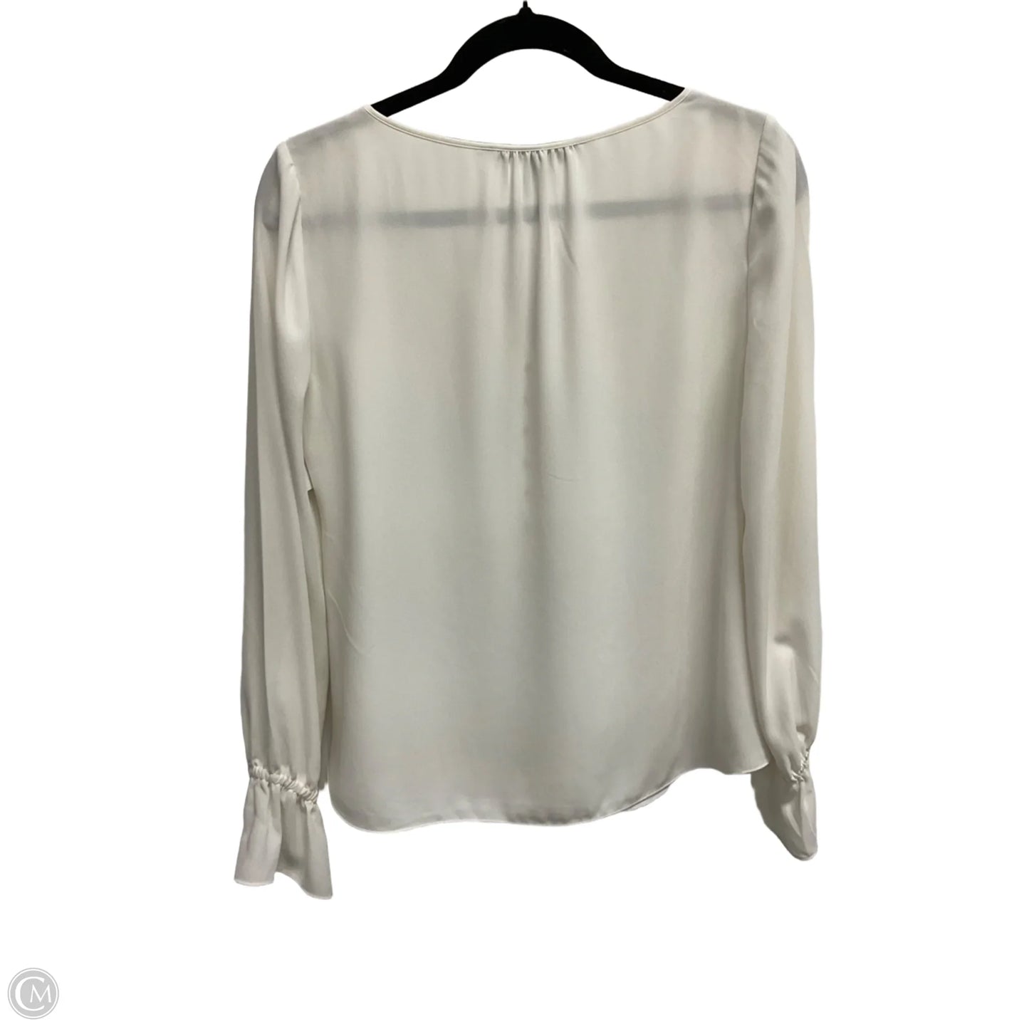 Blouse Long Sleeve By White House Black Market In White, Size: S