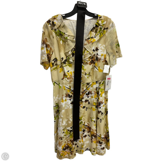 Dress Casual Midi By Peter Nygard In Floral Print, Size: L