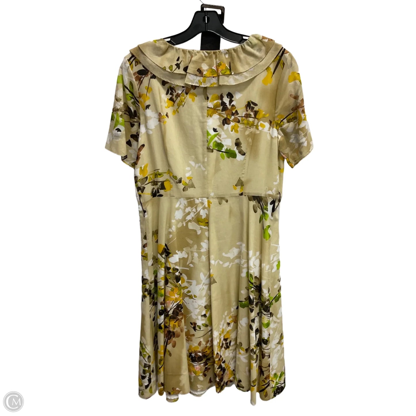 Dress Casual Midi By Peter Nygard In Floral Print, Size: L