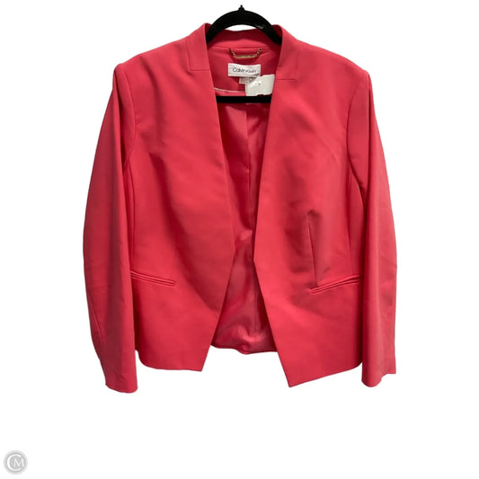 Blazer By Calvin Klein In Pink, Size: Xl