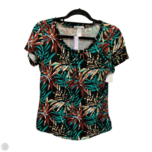 Top Short Sleeve By Clothes Mentor In Tropical Print, Size: S