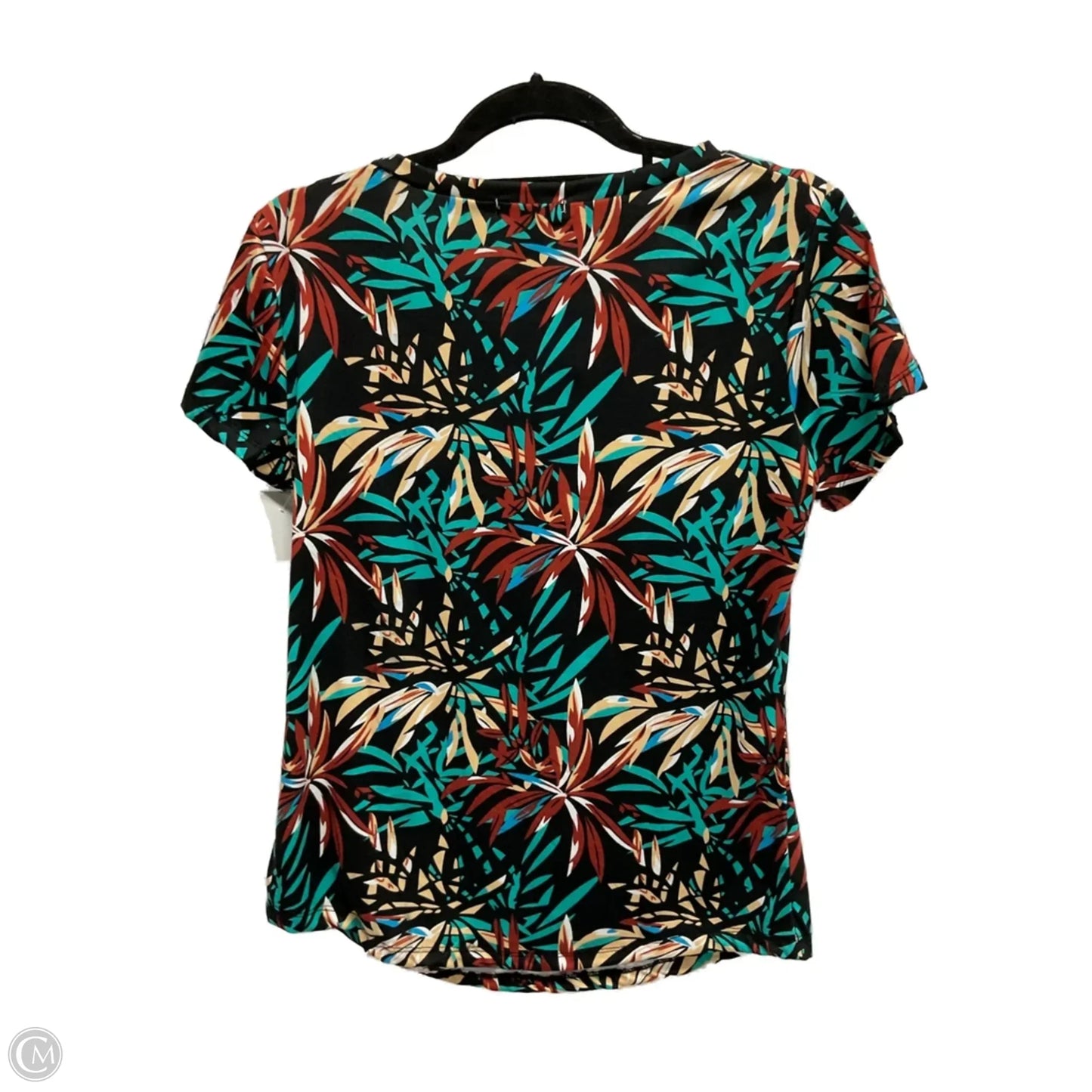 Top Short Sleeve By Clothes Mentor In Tropical Print, Size: S