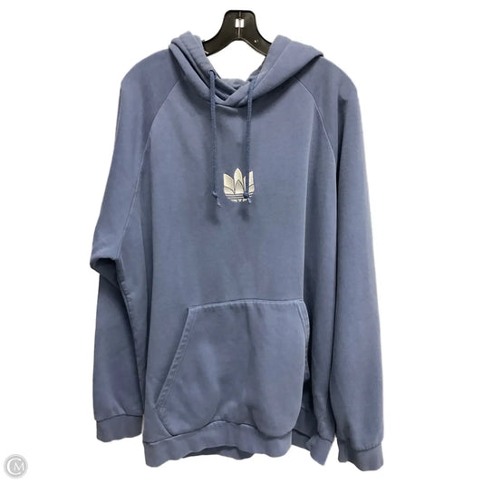 Sweatshirt Hoodie By Adidas In Blue, Size: Xl