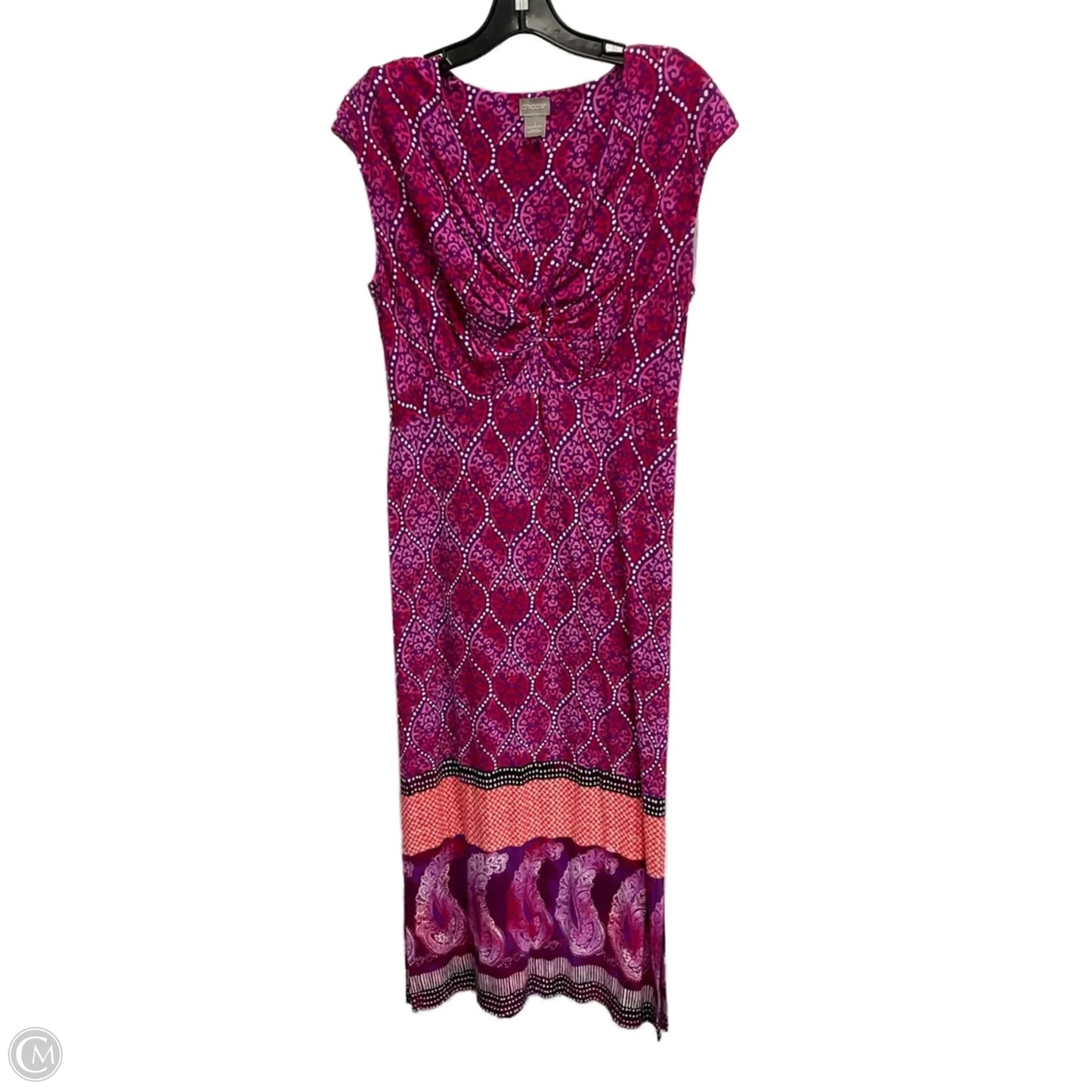 Dress Casual Maxi By Chicos In Pink, Size: M