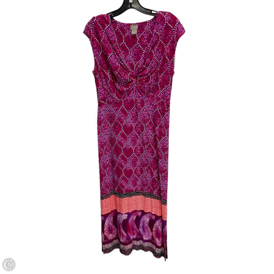 Dress Casual Maxi By Chicos In Pink, Size: M