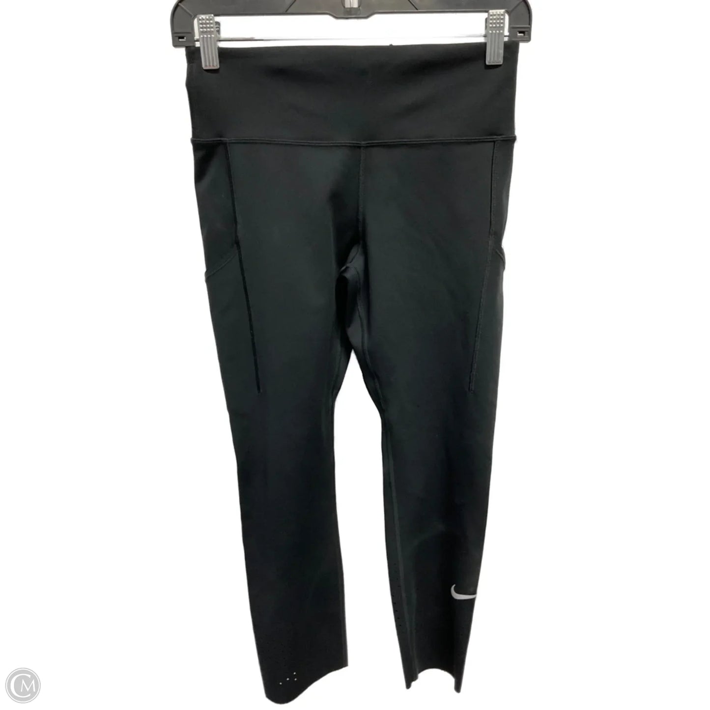 Athletic Leggings By Nike In Black, Size: M