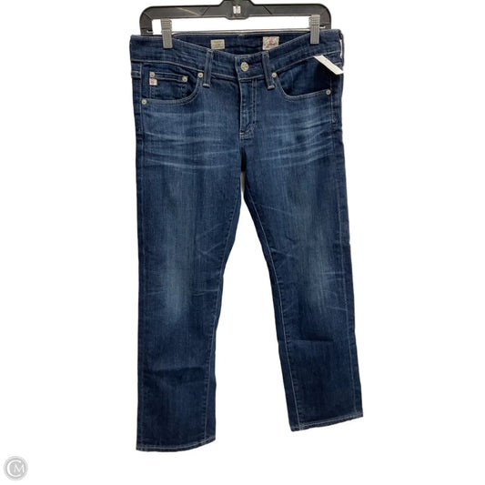 Jeans Cropped By Adriano Goldschmied In Blue Denim, Size: 6