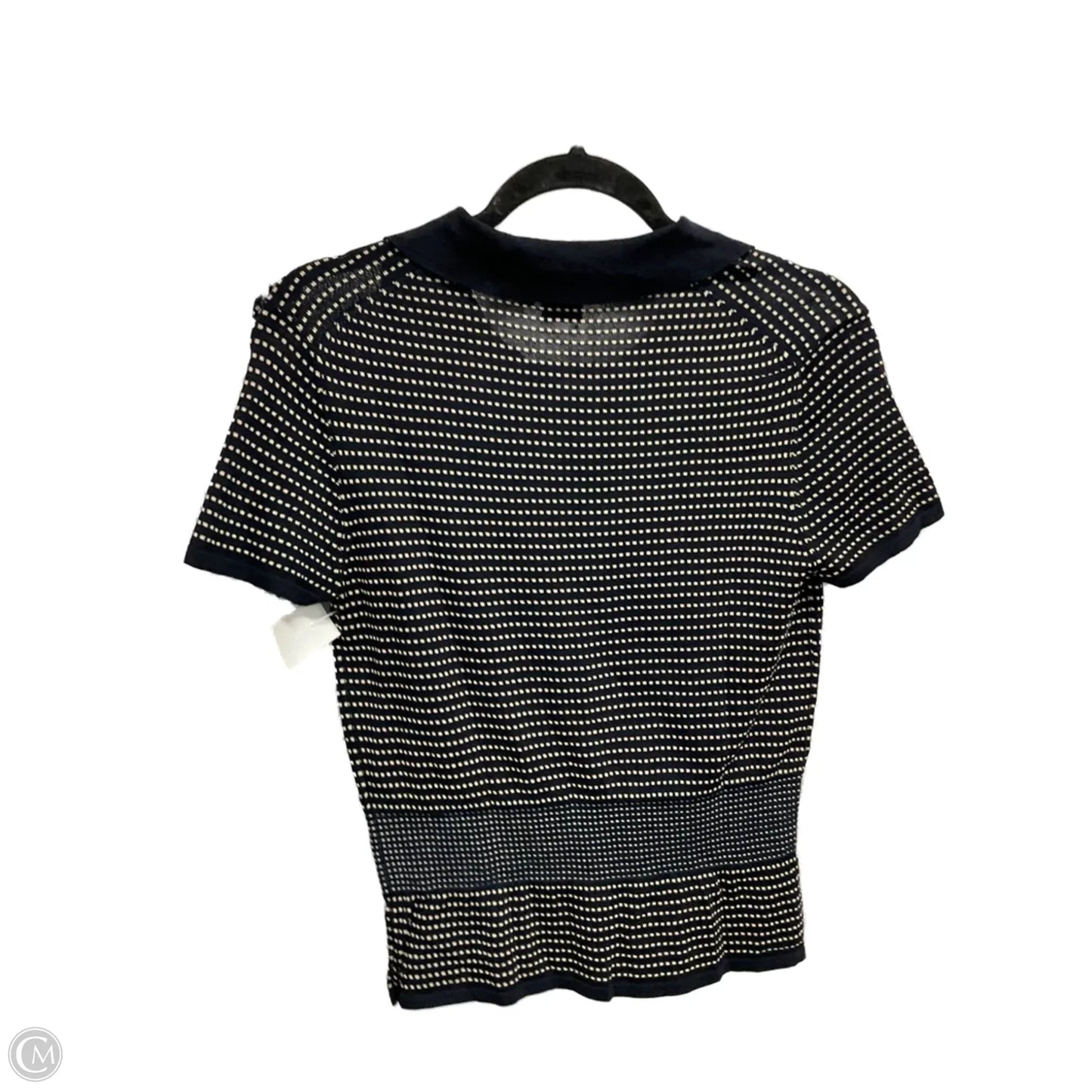 Top Short Sleeve By Anne Klein In Navy, Size: S