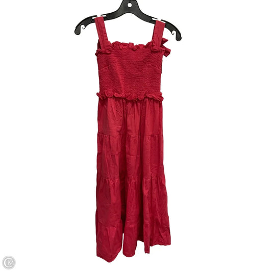 Dress Casual Midi By Tuckernuck In Red, Size: Xs