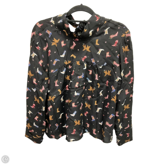 Blouse Long Sleeve By Zara In Multi-colored, Size: Xl