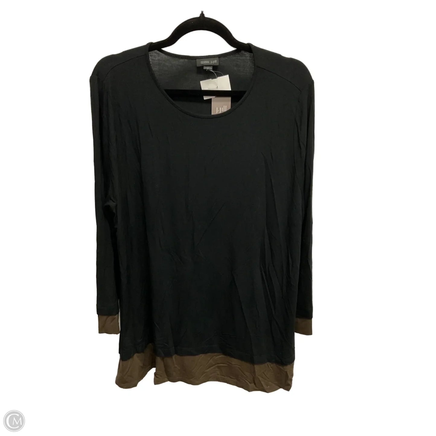 Top Long Sleeve By J. Jill In Black, Size: Xl