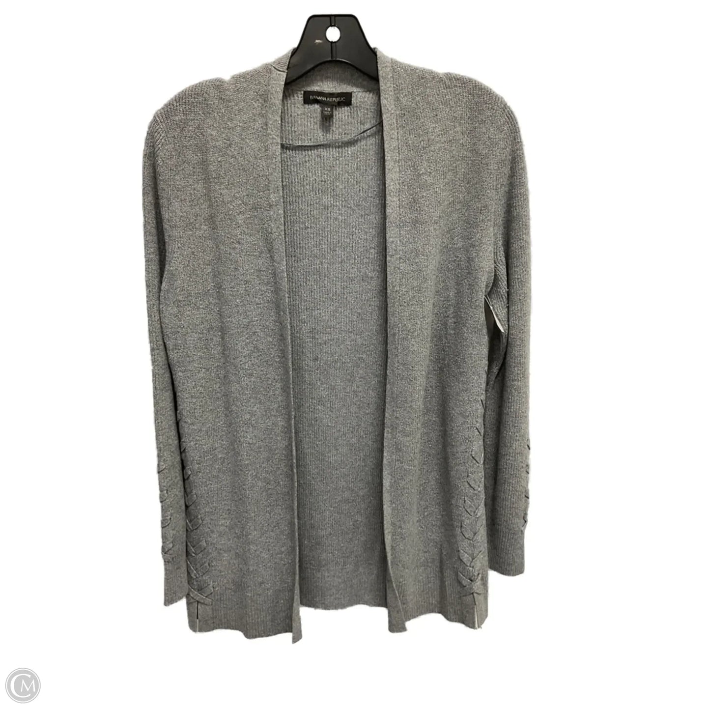 Sweater Cardigan By Banana Republic In Grey, Size: S