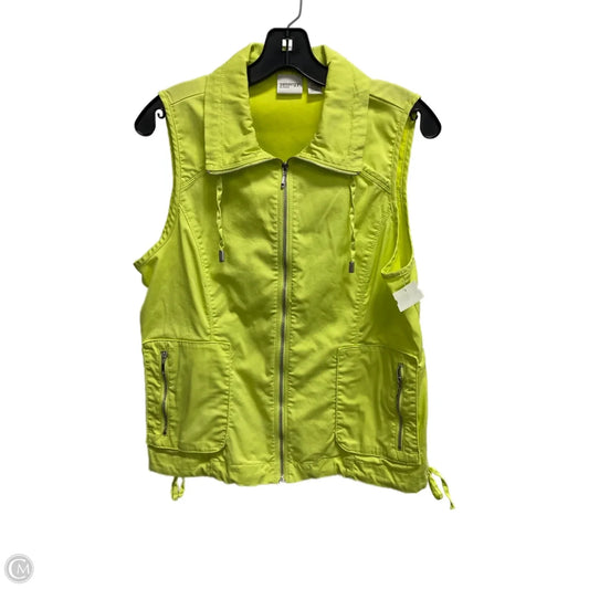 Vest Puffer & Quilted By Chicos In Green, Size: M