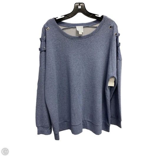 Sweatshirt Crewneck By Sunday In Blue, Size: 1x