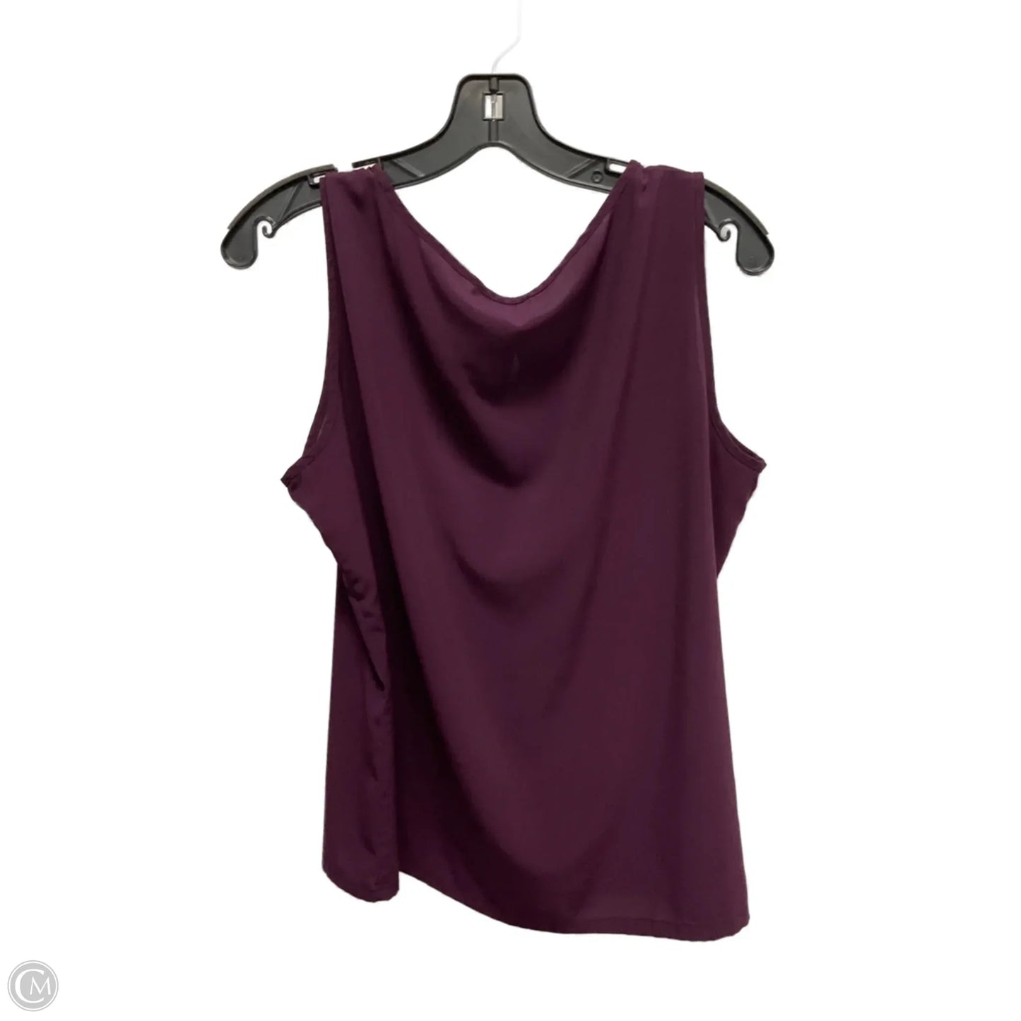 Top Sleeveless By Calvin Klein In Purple, Size: L