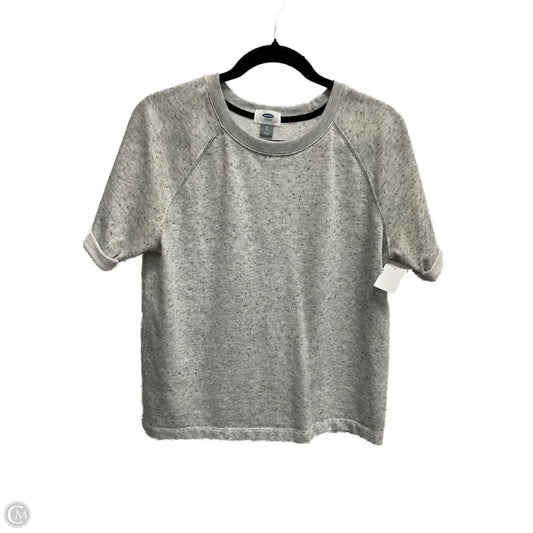 Top Short Sleeve By Old Navy In Grey