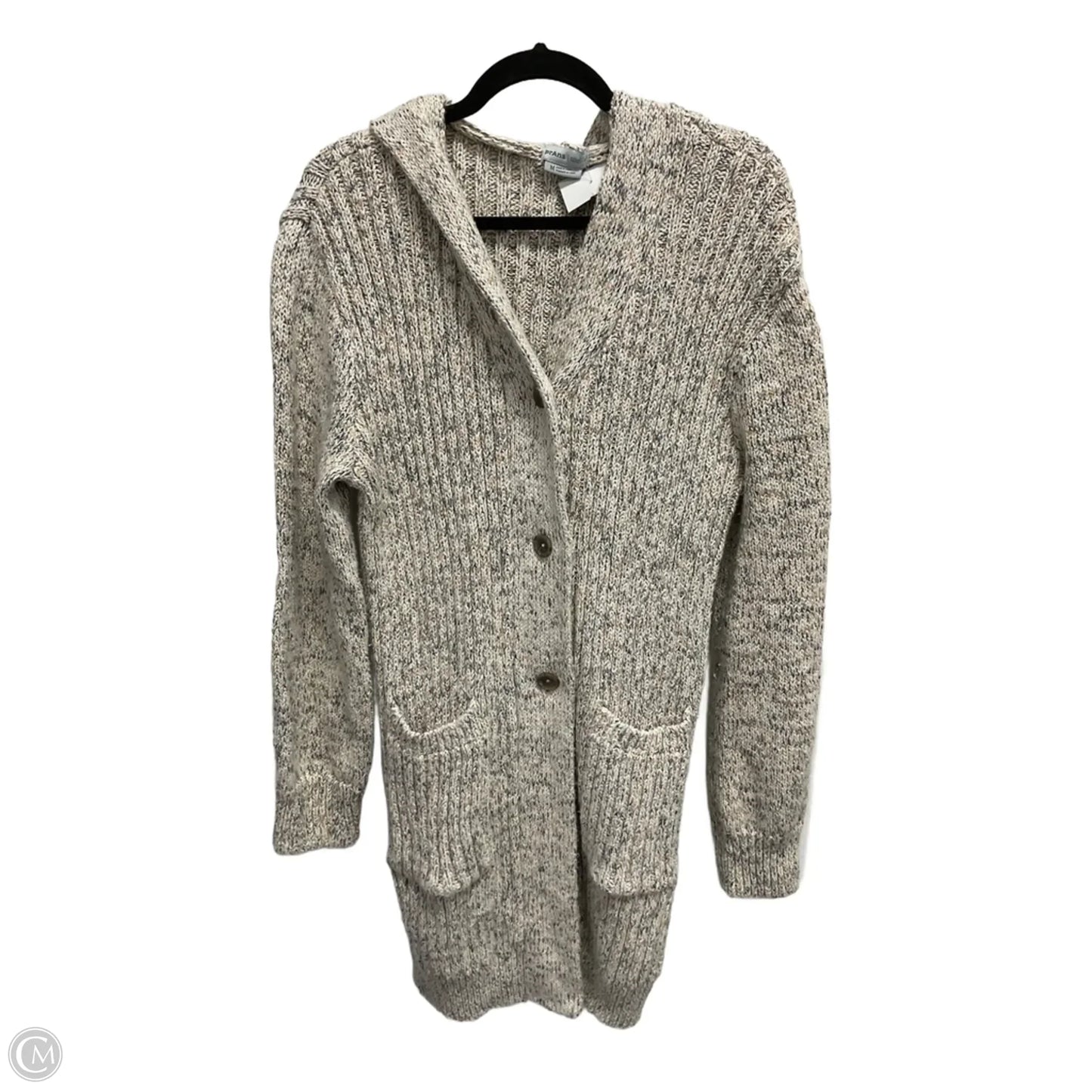 Sweater Cardigan By Prana In Multi-colored, Size: M