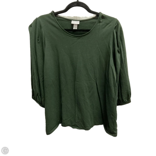Top 3/4 Sleeve By Ava & Viv In Green, Size: Xl