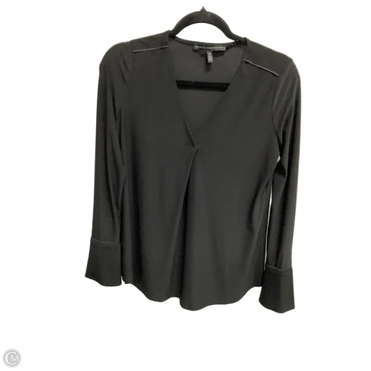 Top Long Sleeve By White House Black Market In Black, Size: Xs
