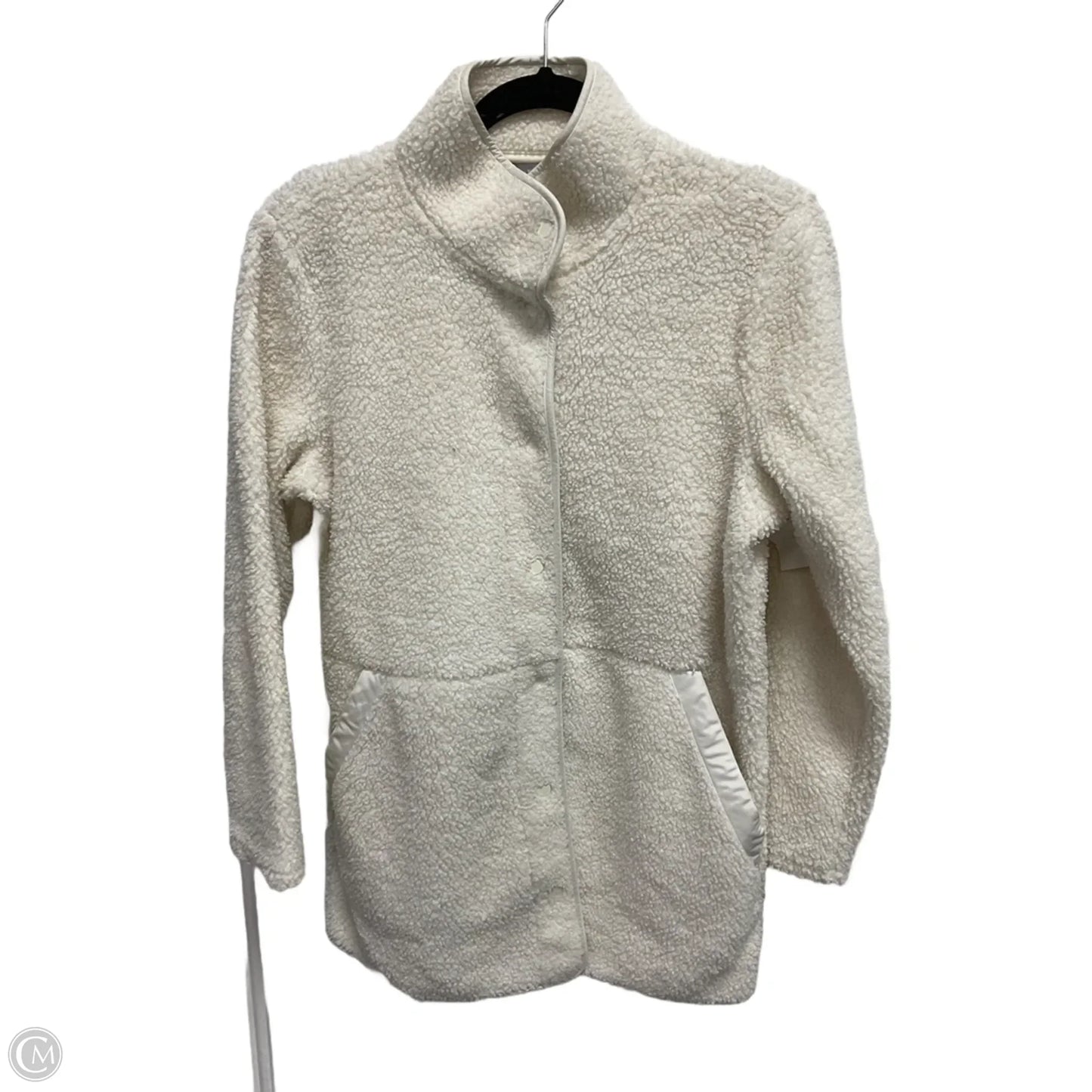 Jacket Faux Fur & Sherpa By Talbots In Cream, Size: S