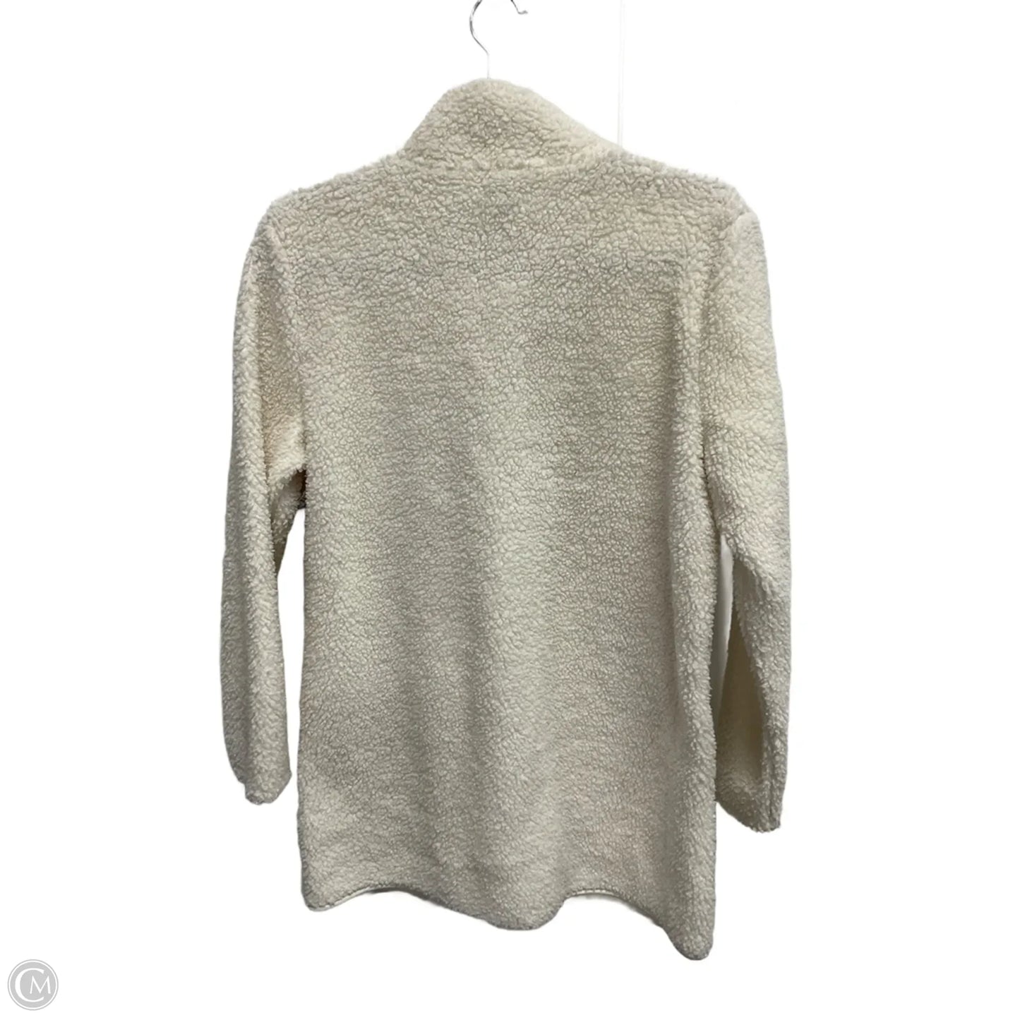 Jacket Faux Fur & Sherpa By Talbots In Cream, Size: S