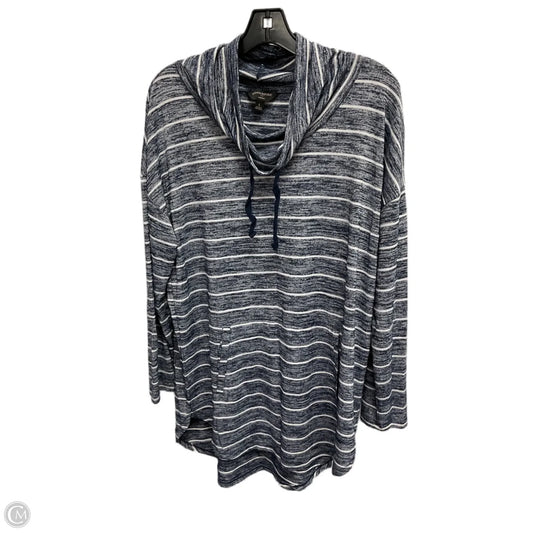 Top Long Sleeve By Banana Republic In Striped Pattern, Size: L
