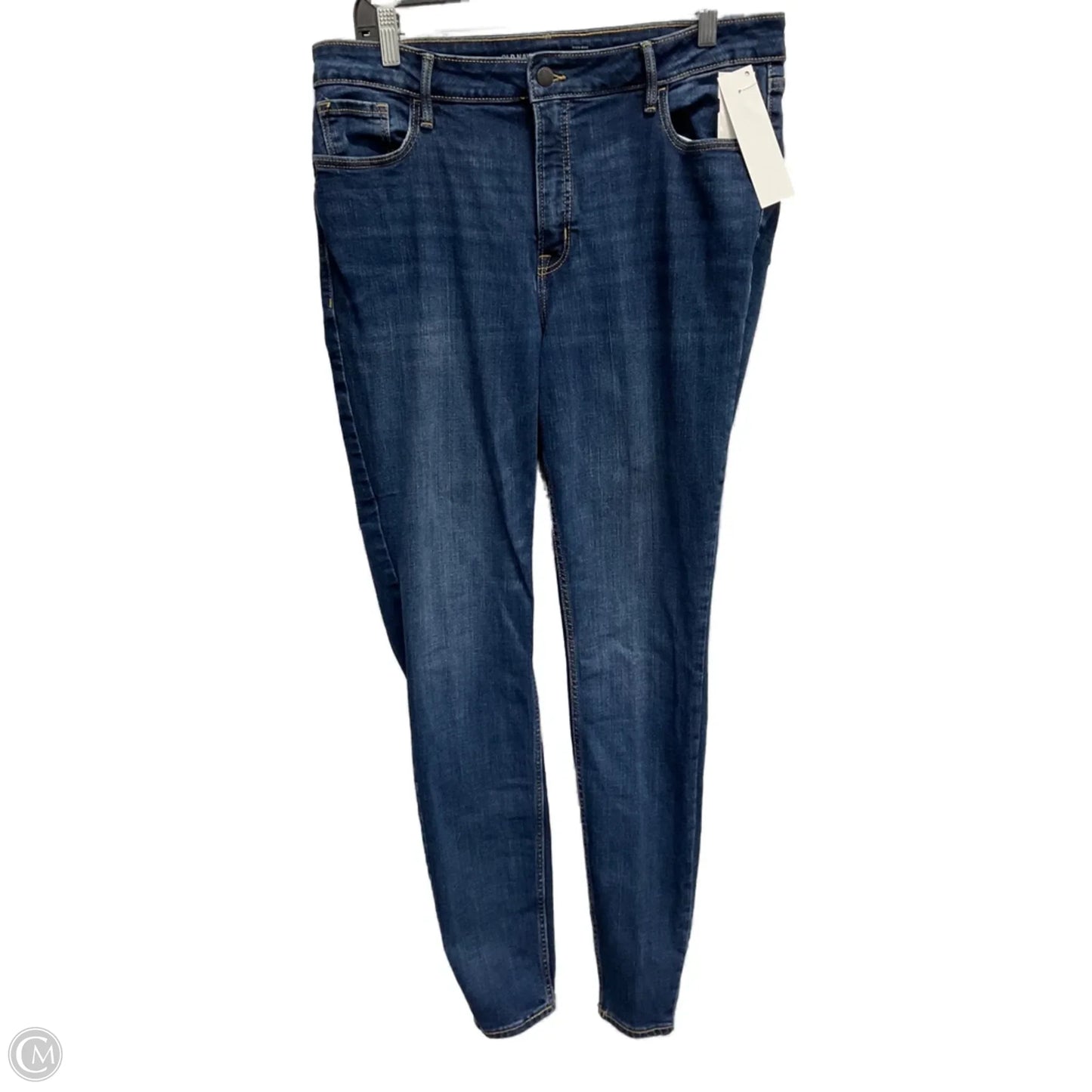 Jeans Skinny By Old Navy In Blue Denim, Size: 14l