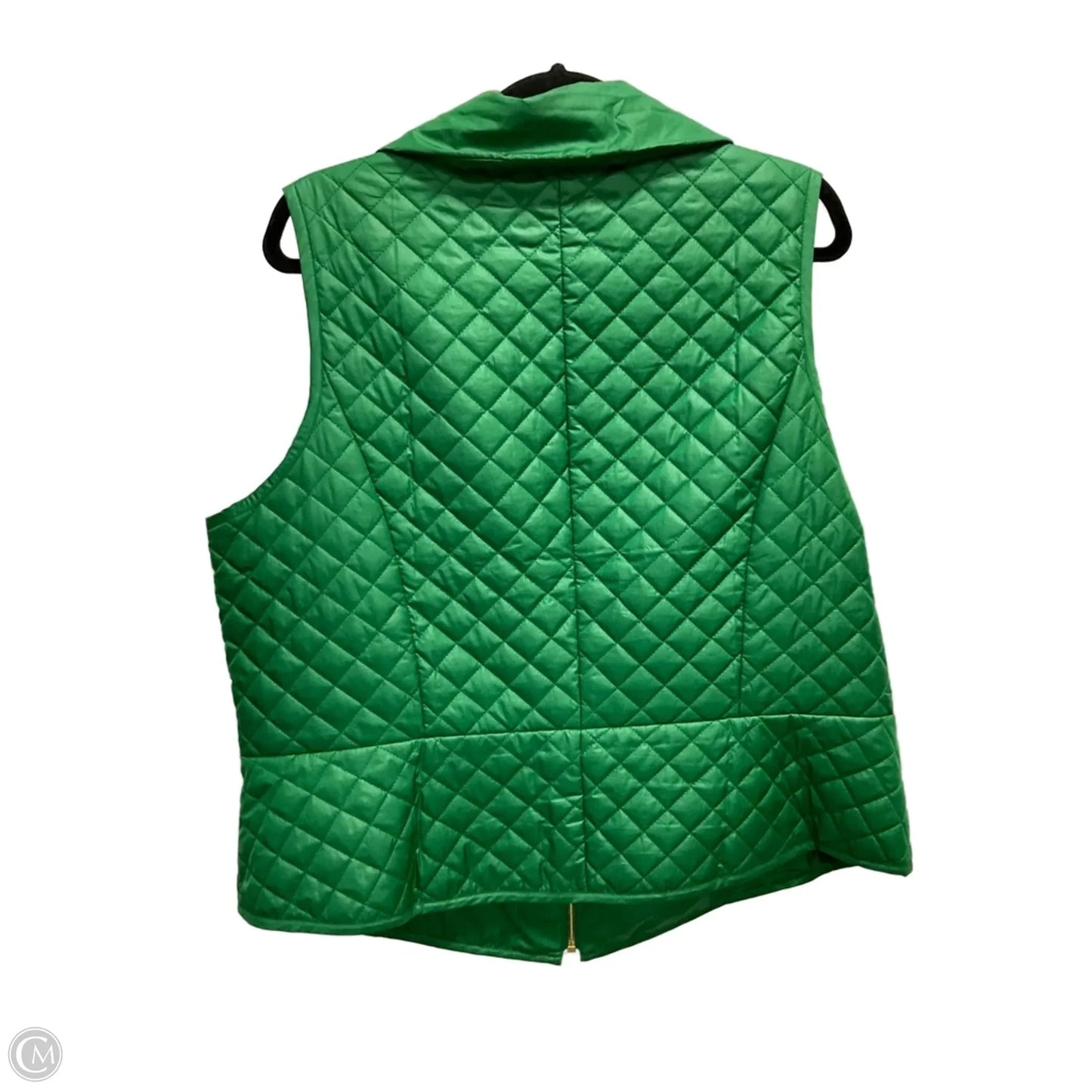 Vest Puffer & Quilted By Chicos In Green, Size: Xl