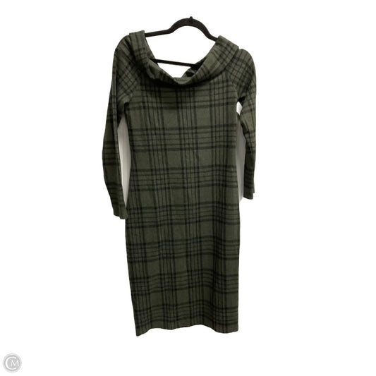 Dress Sweater By Banana Republic In Plaid Pattern, Size: S