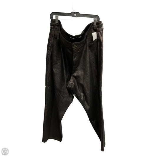 Jeans Straight By Old Navy In Black & Gold, Size: 26