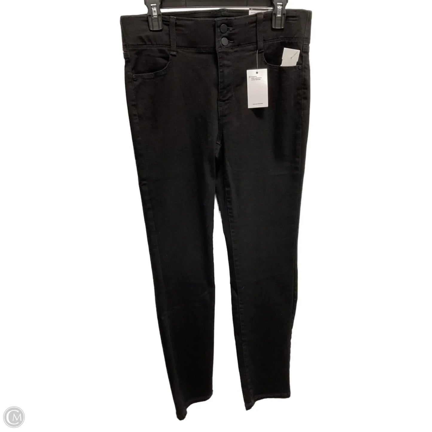 Jeans Skinny By Nine West In Black Denim, Size: 8