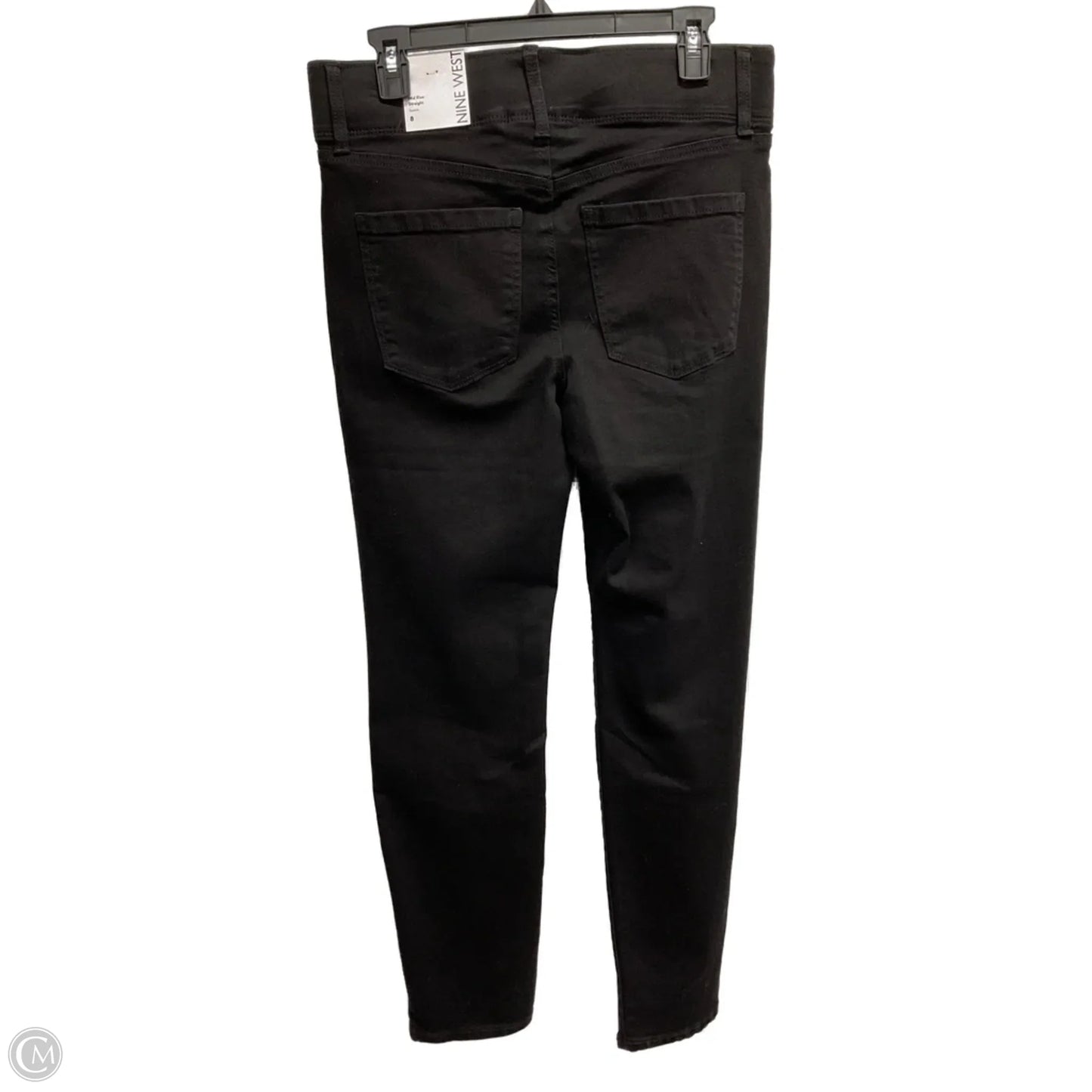 Jeans Skinny By Nine West In Black Denim, Size: 8
