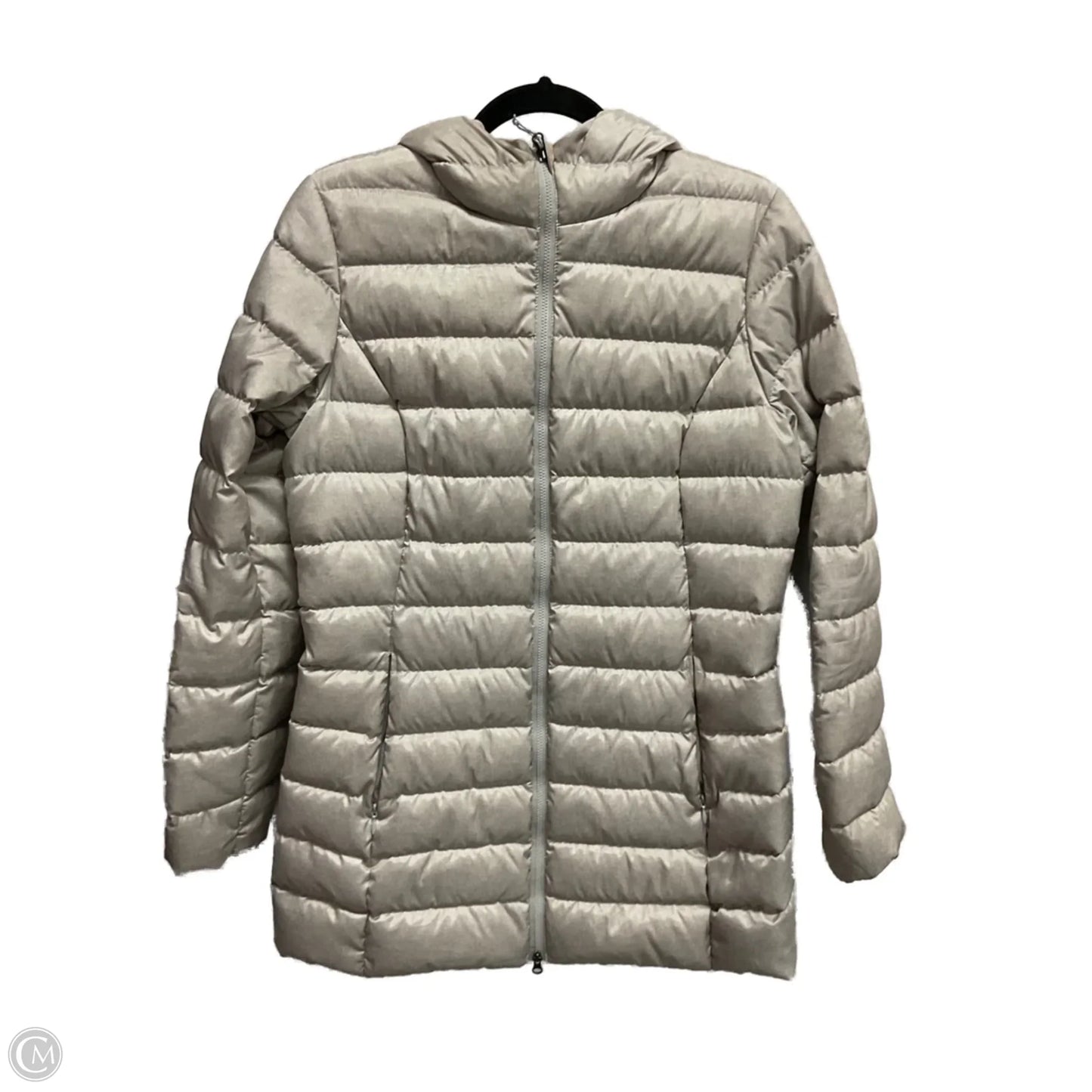 Coat Puffer & Quilted By Eddie Bauer In Silver, Size: S
