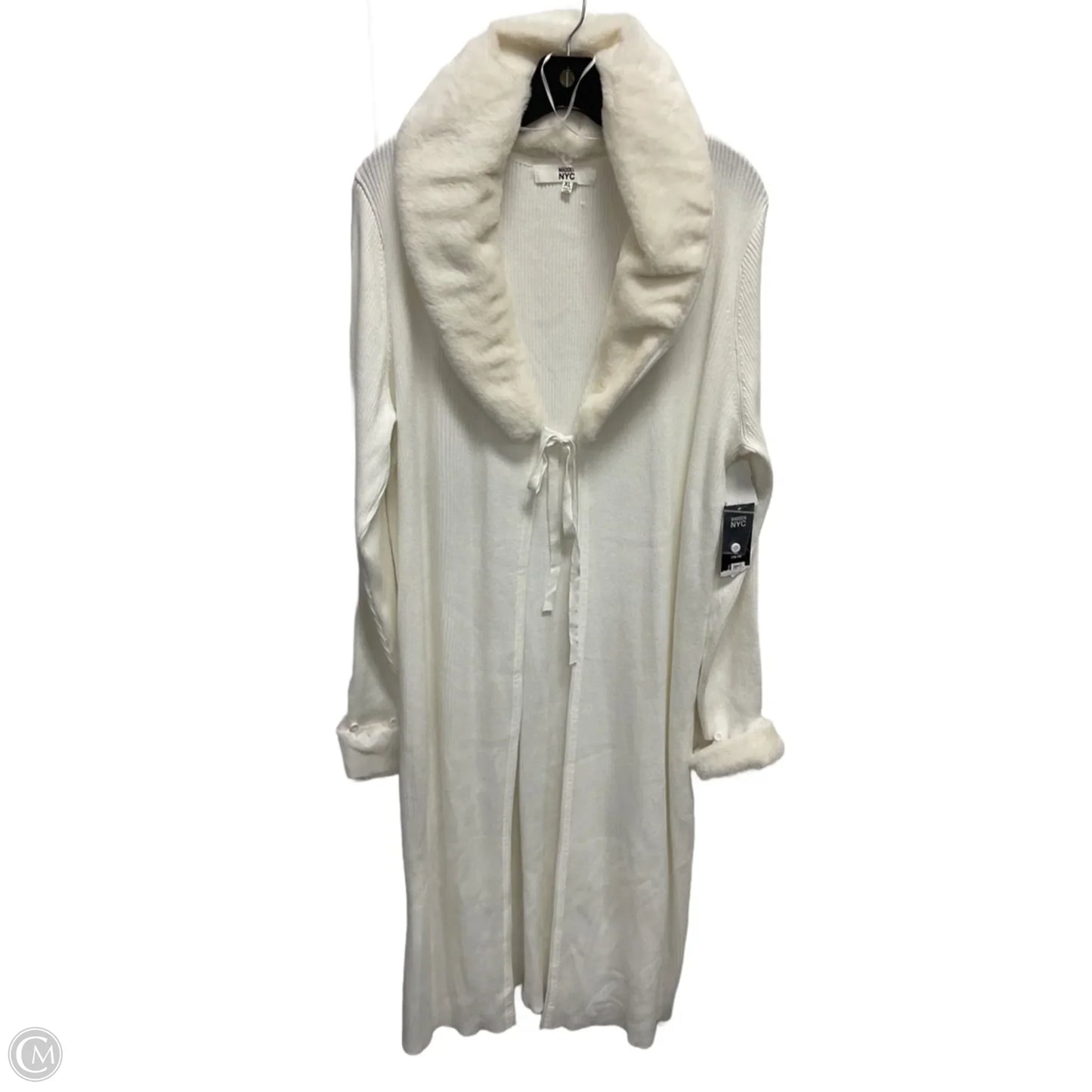 Cardigan By Madden Nyc In White, Size: Xl