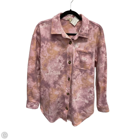 Jacket Shirt By Maurices In Tie Dye Print, Size: Xs