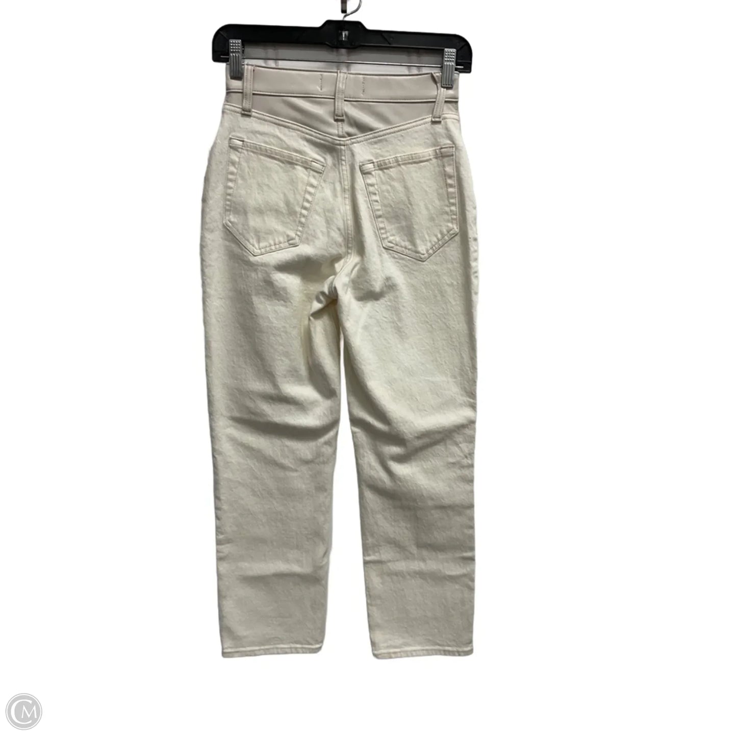 Jeans Straight By Abercrombie And Fitch In Cream, Size: 0