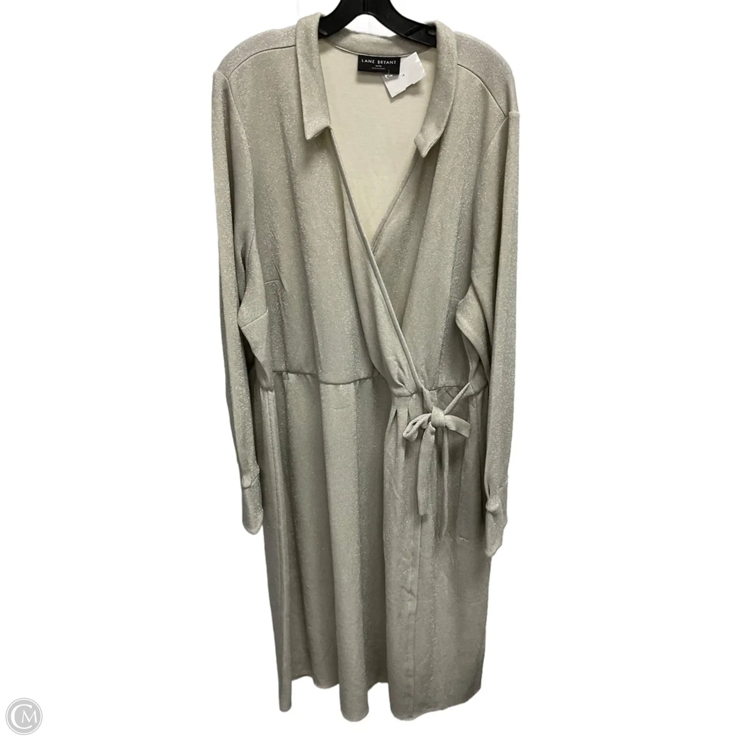 Dress Party Midi By Lane Bryant In Silver, Size: 4x