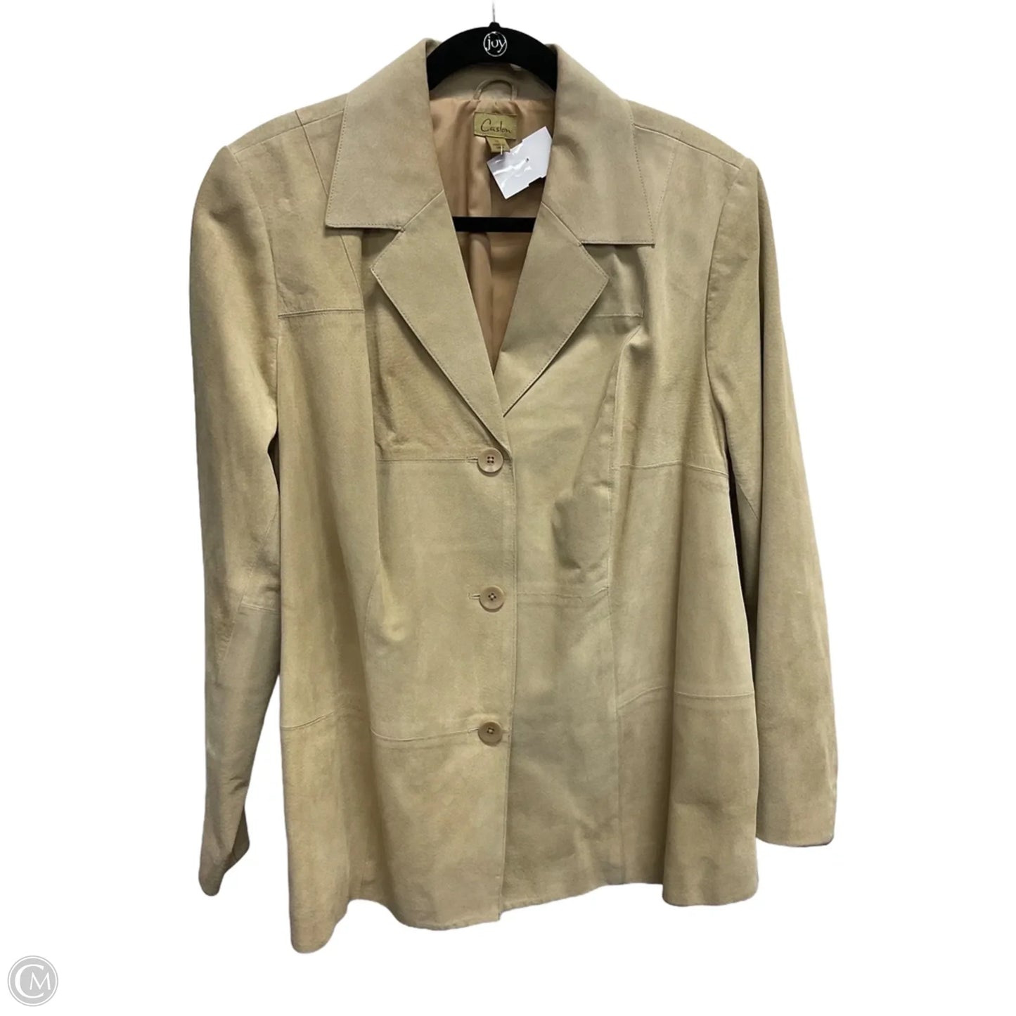 Jacket Moto Leather By Caslon In Tan, Size: 1x