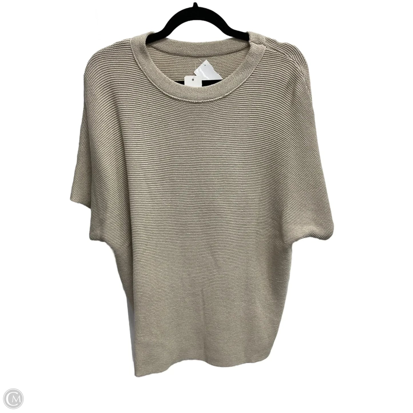Sweater Short Sleeve By Clothes Mentor In Beige, Size: Xl