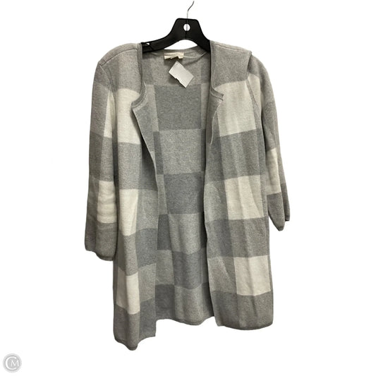Sweater Cardigan By Loft In Grey, Size: Sp