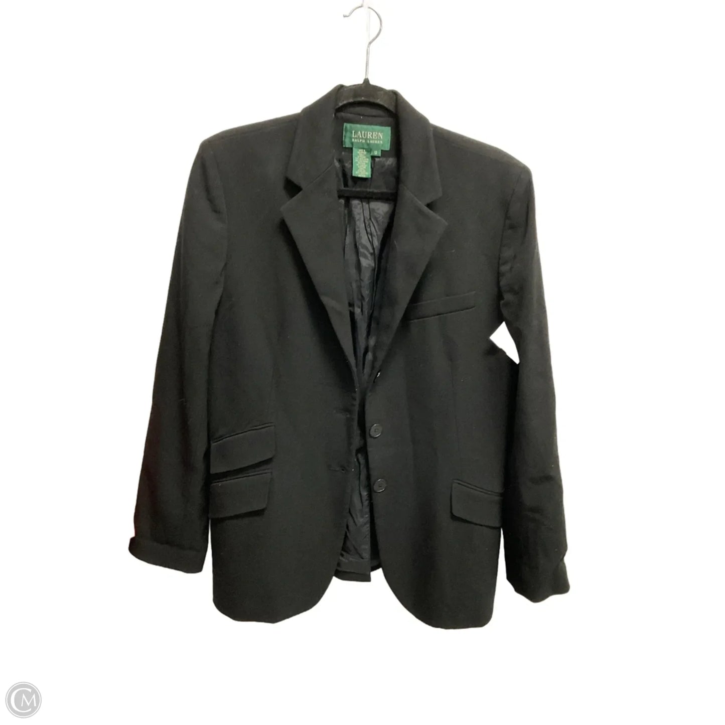 Blazer By Lauren By Ralph Lauren In Black, Size: L