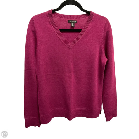 Sweater By Carole Little In Purple, Size: L
