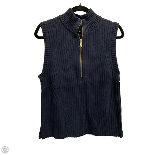 Vest Sweater By Talbots In Navy, Size: L