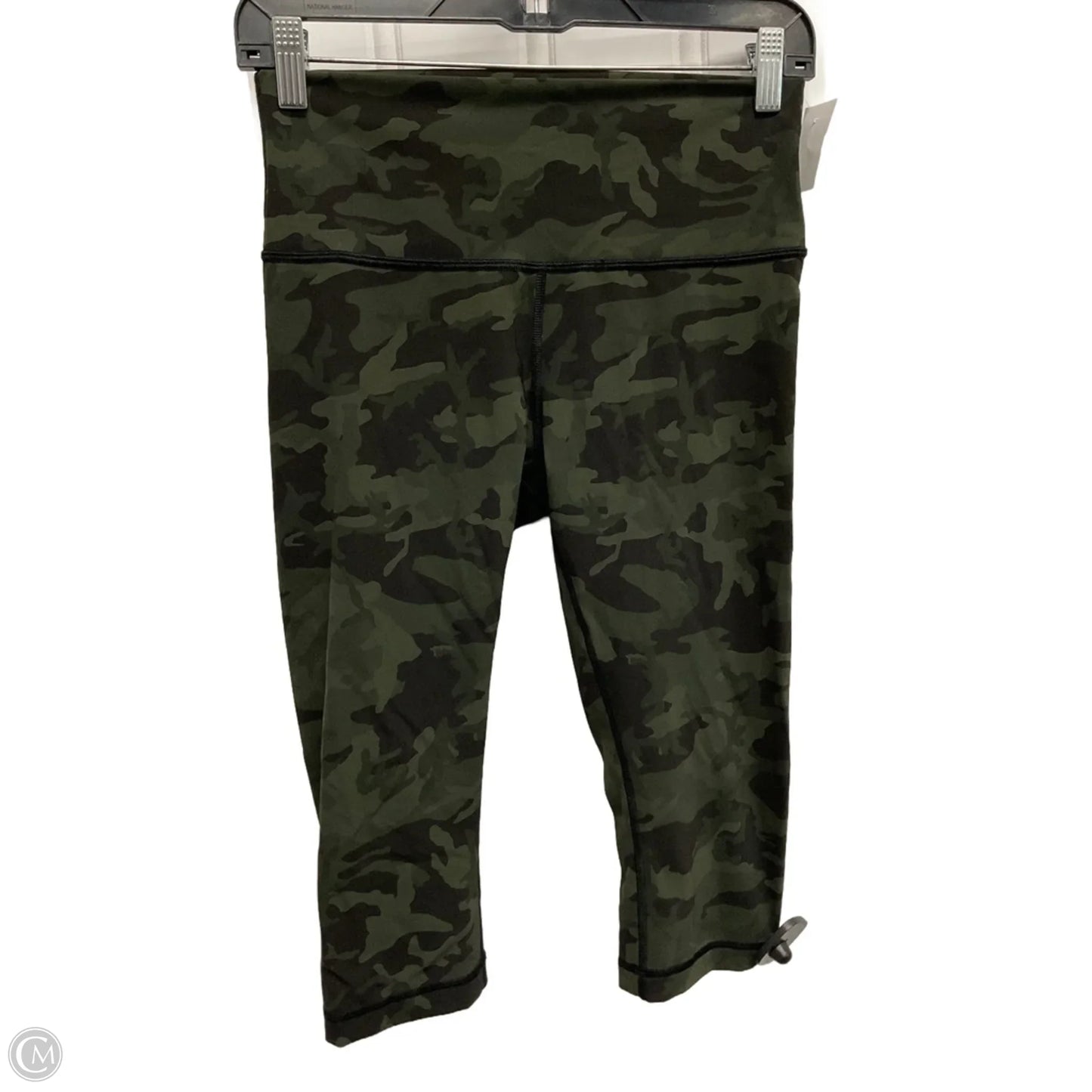 Athletic Capris By Lululemon In Camouflage Print, Size: M