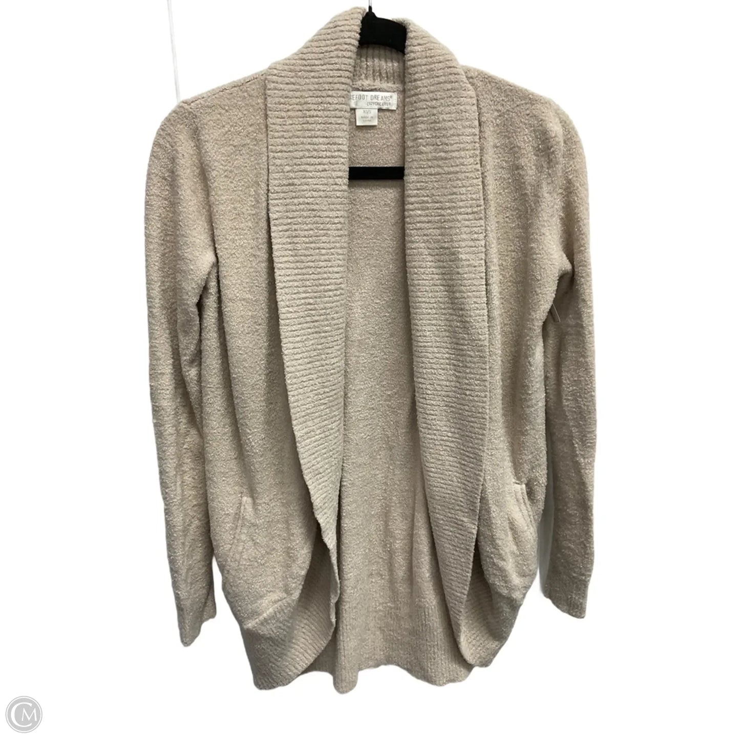 Sweater Cardigan By Barefoot Dreams In Tan, Size: S